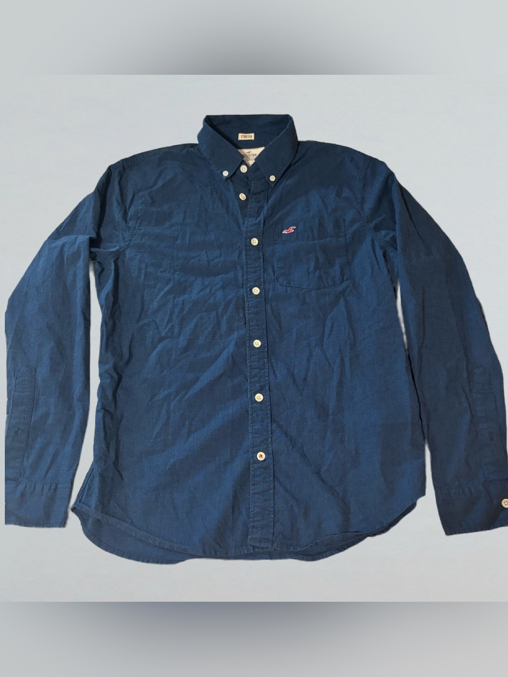 Retro Hollister Navy Button Up Shirt